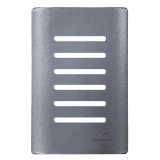 Placa p/ 6 Interruptores ( ESPECIAL ) 4x2 com Suporte - Novara Preto Grafite